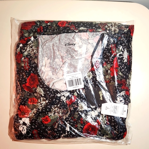 ❤️NWT VINTAGE TORRID DRESS MICKEY MOUSE FLORAL MINI SUPERSOFT SKATER DISNEY PLUS - Picture 5 of 12